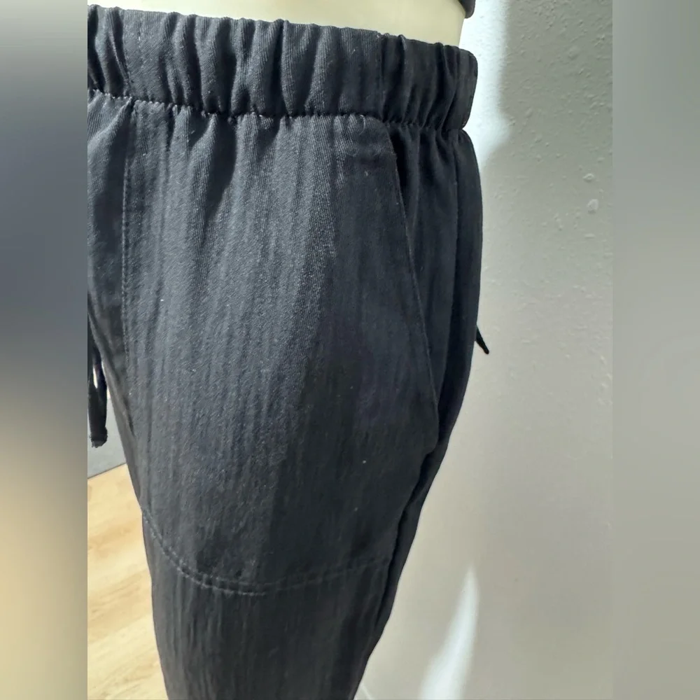 Zara Casual Lightweight Drawstring Utility Joggers XS | Black | EUC